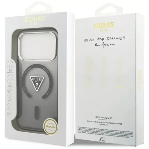iPhone 17 Pro Max Guess IML Gradiense Háromszög Logó MagSafe tok fe-3666339515867 8 kép
