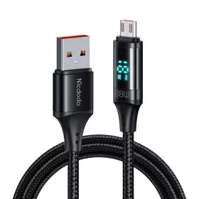 Mcdodo USB 2.0 Micro-USB adatkábel digitális kijelzővel, nylon fono-6921002610704 1 kép