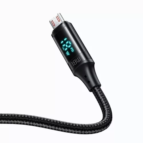 Mcdodo USB 2.0 Micro-USB adatkábel digitális kijelzővel, nylon fono-6921002610704 3 kép