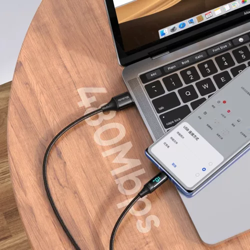 Mcdodo USB 2.0 Micro-USB adatkábel digitális kijelzővel, nylon fono-6921002610704 5 kép