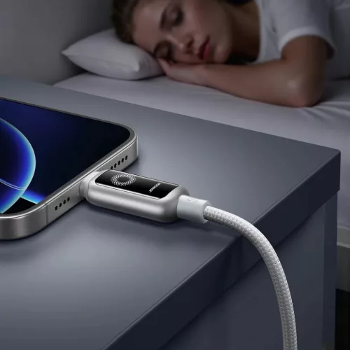 Joyroom S-A55 StarFlight 30W USB-C - Lightning 1,2m kábel - fehér-6956116767914 8 kép