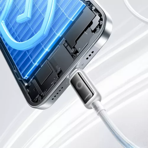 Joyroom S-A55 StarFlight 30W USB-C - Lightning 1,2m kábel - fehér-6956116767914 10 kép
