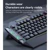 Vezetékes Gaming Billentyűzet Yesido KB21, RGB, 1,5m, Fekete-6942314403051 4 kép