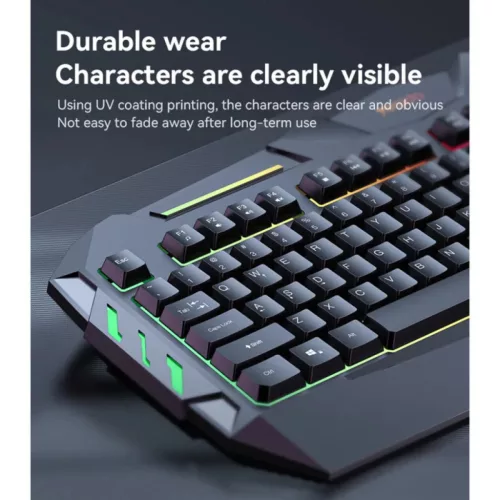 Vezetékes Gaming Billentyűzet Yesido KB21, RGB, 1,5m, Fekete-6942314403051 4 kép