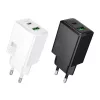 Hoco USB A + USB C QC3.0 PD AFC 3A 30W N71 fehér hálózati töltőad-6942007670920 4 kép