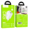 Hoco USB A + USB C QC3.0 PD AFC 3A 30W N71 fehér hálózati töltőad-6942007670920 5 kép