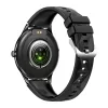 COLMI L28 fekete okosóra szilikon és bőr szíjjal- 4 kép