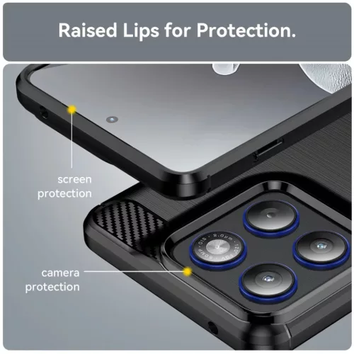 Motorola Edge 70 Fekete Techsuit Carbon Silicone tok-5949419347335 3 kép