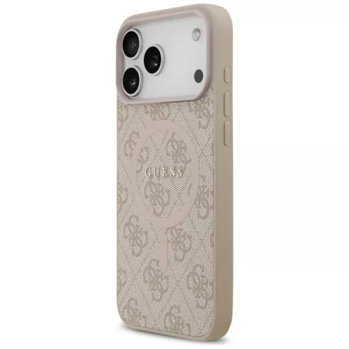  iPhone 17 Pro Max rózsaszín Guess PU Bőr 4G Színes Gyűrűs MagSa-3666339491031 2 kép