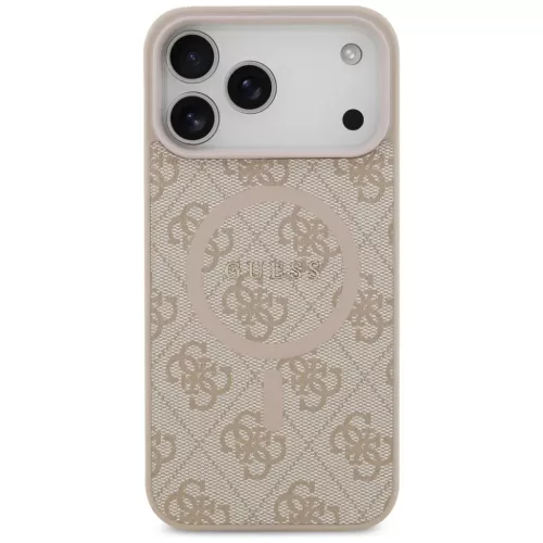  iPhone 17 Pro Max rózsaszín Guess PU Bőr 4G Színes Gyűrűs MagSa-3666339491031 3 kép