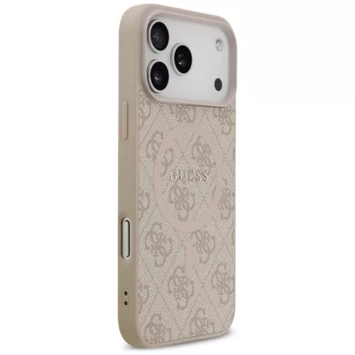 iPhone 17 Pro Max rózsaszín Guess PU Bőr 4G Színes Gyűrűs MagSa-3666339491031 4 kép