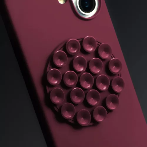 iPhone 16 Pro tok Silicone Stick tok 6,3" bordó-5907504578675 4 kép