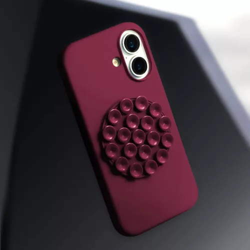 iPhone 16 Pro tok Silicone Stick tok 6,3" bordó-5907504578675 5 kép