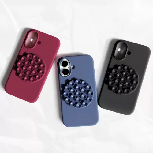iPhone 16 Pro tok Silicone Stick tok 6,3" bordó-5907504578675 7 kép