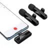 Vezeték nélküli mikrofon Hoco L20A, USB-C / Lightning, 2-Pack, Feke-6942007655507 2 kép