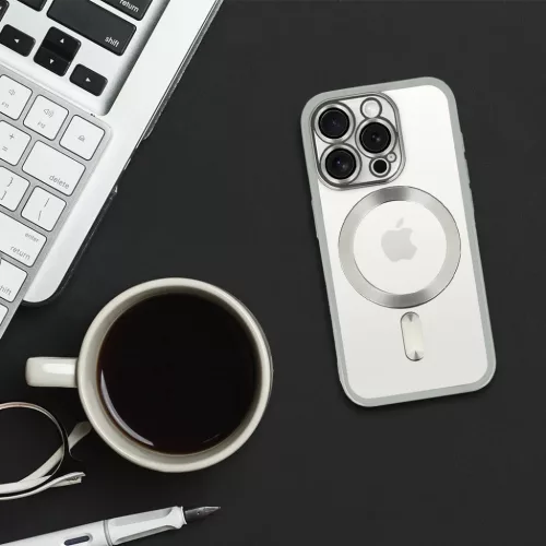 Metallic Magsafe fliptok iPhone 17 tok Ezüst-5900217476030 7 kép