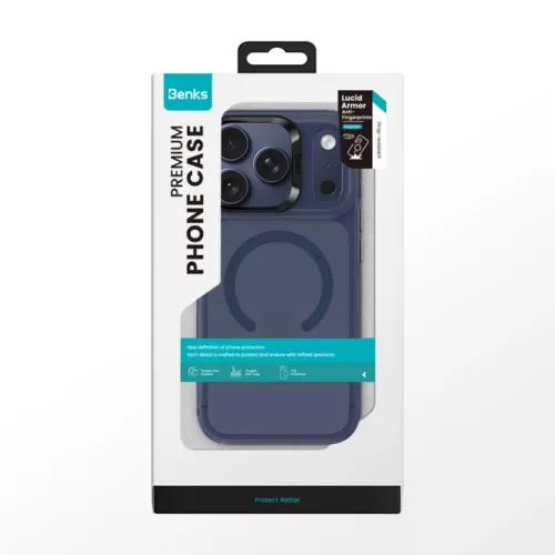 iPhone 17 Pro Max kék Benks Magnetic Lucid Armor tok (Kamera vezérl�-6948005959197 10 kép