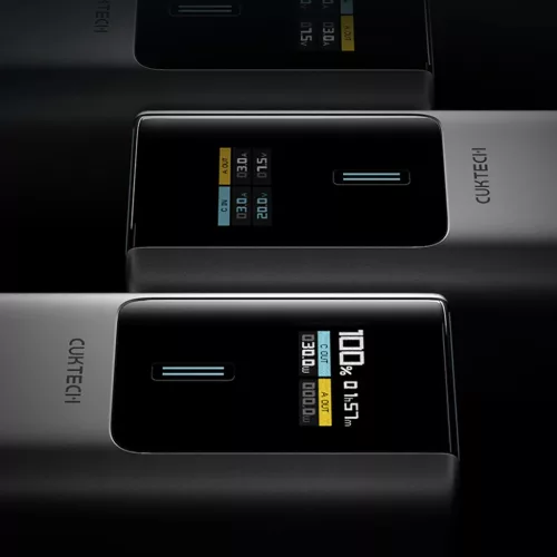 Powerbank CUKTECH CKPB100PGLBL 150W 10000mAh USB-C USB-A - szary-6973886190674 5 kép