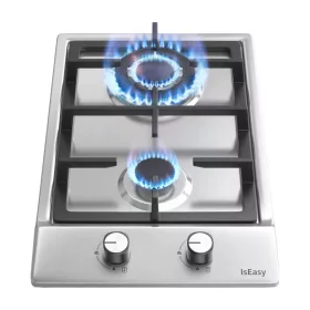 IsEasy MGBS-312A kétzónás gáztűzhely (rozsdamentes acél)-6977132450178 2 kép