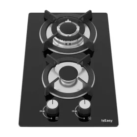 IsEasy MGBG-312A üvegpaneles kétzónás gáztűzhely, gázfőzőlap -6977132450208 2 kép