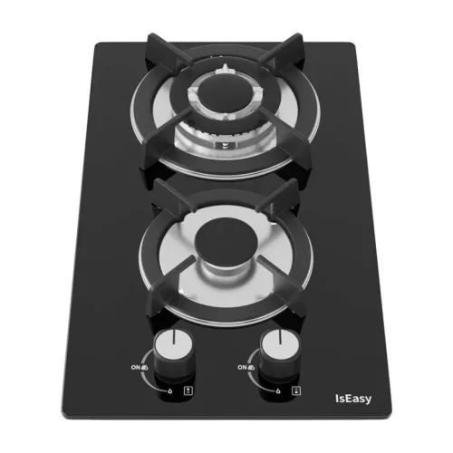IsEasy MGBG-312A üvegpaneles kétzónás gáztűzhely, gázfőzőlap -6977132450208 2 kép