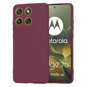 Motorola Edge 70 Plum Red Techsuit - SoftFlex tok-5949419348530 1 kép