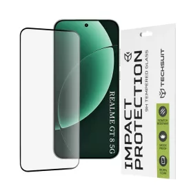 Realme GT 8 Pro Techsuit - 111D Full Cover / Full Glue Glass - Fekete -5949419350670 1 kép