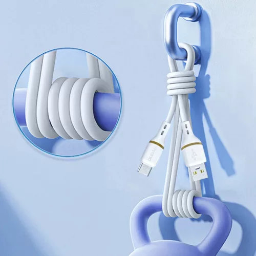 Dudao L25L USB-A - Lightning kábel 1m 30W lágy szilikon fonattal - F-6976625335930 3 kép