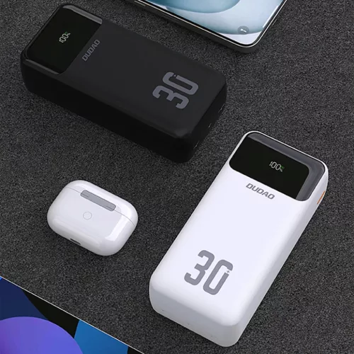Dudao K15MAX 30000mAh PD 22.5W Powerbank beépített kábelekkel - Fek-6977196682478 6 kép