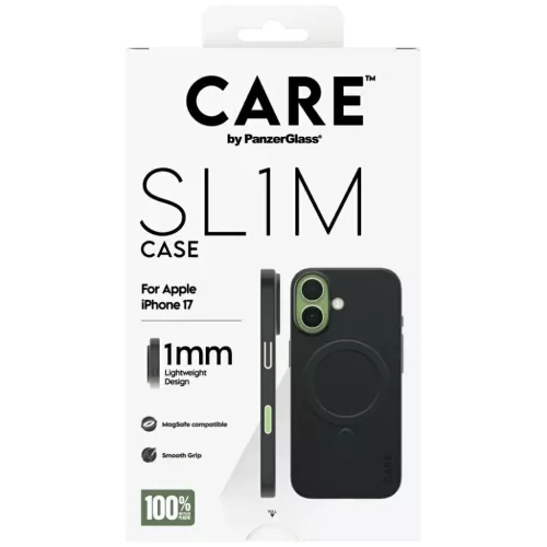 iPhone 17 CARE by PanzerGlass SL1M MagSafe fekete tok-5715685035319 5 kép