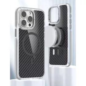 iPhone 17 szürke MagSafe kompatibilis FIBER tok-5903396420771 2 kép