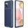 Samsung Galaxy A12 Armored szénszál mintájú TPU tok kék