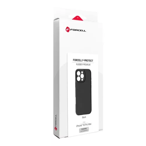 iPhone 16 Pro Max Fekete Forcell F-Protect Rubber Premium tok kompati-5903396420061 6 kép
