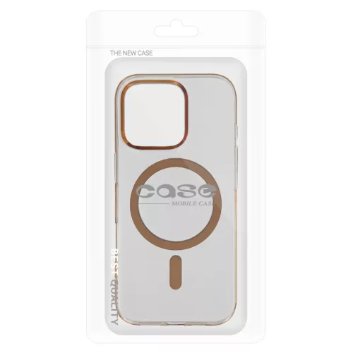 Átlátszó vékony MagSafe tok iPhone 15 Pro sivatag tok-5900217486008 6 kép