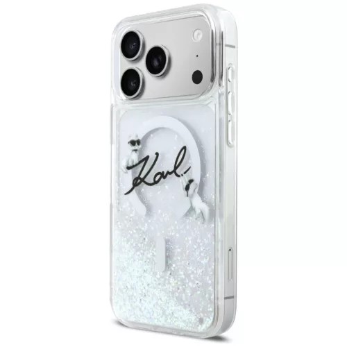 iPhone 17 Pro Max Karl Lagerfeld Liquid Glitter Karl Felirat Logó Mag-3666339608309 2 kép