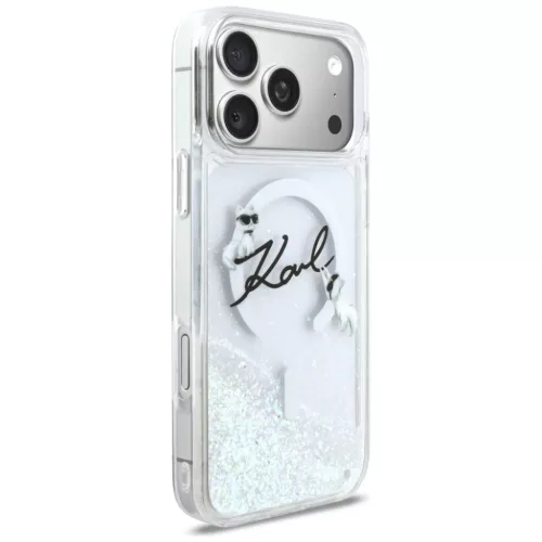 iPhone 17 Pro Max Karl Lagerfeld Liquid Glitter Karl Felirat Logó Mag-3666339608309 4 kép