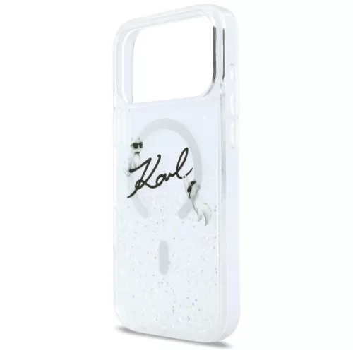 iPhone 17 Pro Max Karl Lagerfeld Liquid Glitter Karl Felirat Logó Mag-3666339608309 6 kép