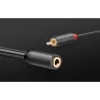  2xRCA kábel (Cinch) jack 3.5 mm 25cm fekete UGREEN AV102-6957303815616 7 kép