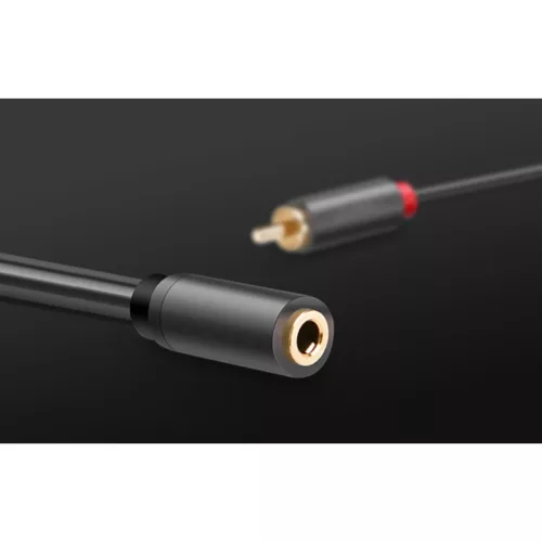  2xRCA kábel (Cinch) jack 3.5 mm 25cm fekete UGREEN AV102-6957303815616 7 kép