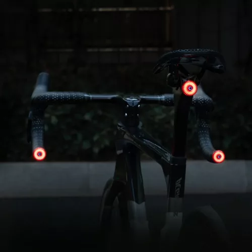 Wozinsky WIS-01 vízálló intelligens hátsó lámpák 2 db - Fekete-5907769380563 4 kép