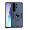 Samsung Galaxy S26 Ultra Ütésálló Fém Gyűrűs Telefon Tok (Kék)- 1 kép
