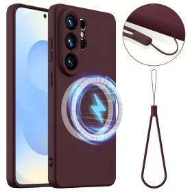 Samsung Galaxy S26 Ultra Ütésálló Szilikon MagSafe Telefon Tok (sz- 3 kép