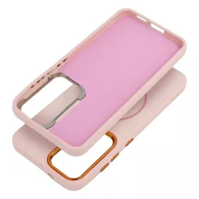   Samsung Galaxy A27 tok FRAME MAG COVER MagSafe kompatibilis, púderrózsaszín tok