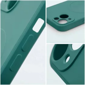 Samsung Galaxy S26 Plus sötétzöld szilikon mágneses tok-5903396426117 1 kép
