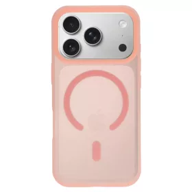 Tel Protect Mist Matt Magsafe iPhone 15 tok rózsaszín narancs-5900217487043 2 kép
