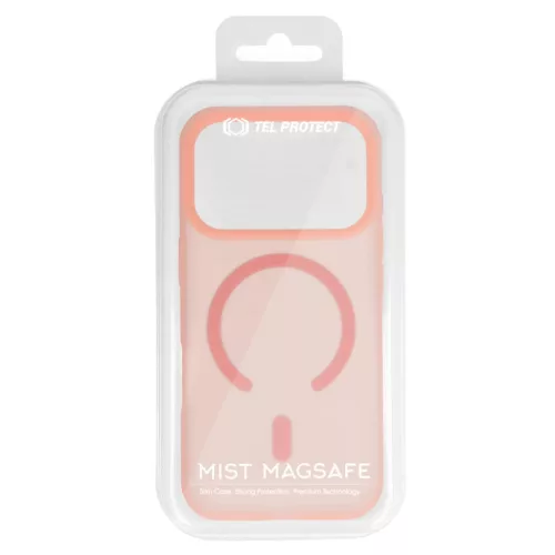 Tel Protect Mist Matt Magsafe iPhone 15 tok rózsaszín narancs-5900217487043 7 kép