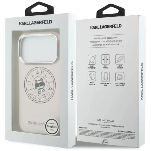 iPhone 17 Pro Max Karl Lagerfeld Pont & Choupette Sketch MagSafe tok r-3666339604141 8 kép
