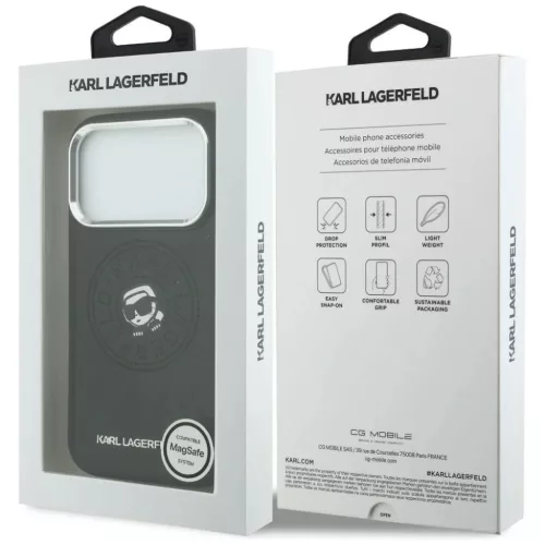 iPhone 17 Pro Max tok Karl Lagerfeld Point & Karl Sketch MagSafe feket-3666339604462 8 kép