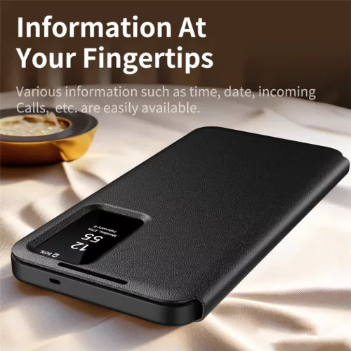 Samsung Galaxy S26 Plus Fekete Techsuit SmartView sorozat tok-5949419356948 4 kép