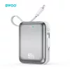 BWOO power bank P77 45W, 10000 mAh USB-C és Lightning kábellel, szürke